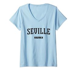 Mujer Sevilla España Camiseta Cuello V