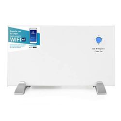 Orbegozo REW 1000 Digitaal wifi-verwarmingspaneel, 1000 W, digitaal lcd-scherm, programmeerbaar, draadloos via Orbegozo APP, wit