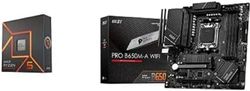 AMD Ryzen 5 7600X Procesador, 6 núcleos/12 Hilos desenfrenados, Arquitectura Zen 4+msi Pro B650M-A WiFi Placa Base, Micro-ATX - Soporta Procesadores AMD Ryzen Serie 7000