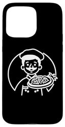 Pizzaiolo Linea Arte Ristorante Italiano per Ragazzi Custodia per iPhone 15 Pro Max