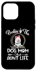 Carcasa para iPhone 14 Plus Finnish Lapphund Rocking The Dog Mom and Aunt Life