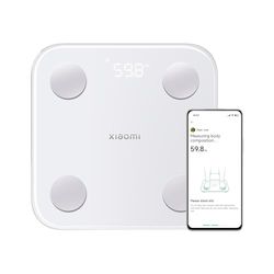 Xiaomi Body Composition Scale S400 - Báscula de baño con medición de doble frecuencia, 25 indicadores de salud, hasta 150 kg y 100 gr de precisión, app Xiaomi Home, blanco (Versión ES)