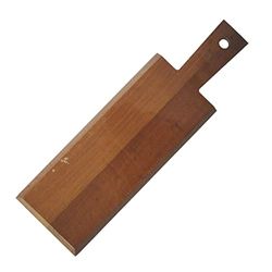 Fackelmann 521779 snijplank met schuine randen, hout, bruin, 39 x 12 x 1, 1 cm