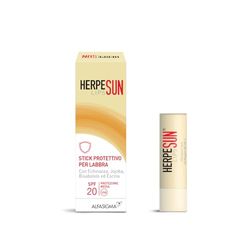 Herpesun Lips, Stick Labbra con Protezione solare SPF 20, 5 ml