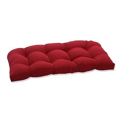 Loveseat kussen voor binnen en buiten, gevlochten manden, rood