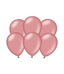 PD-Party 7036575 Feest Balloons | Natuurlijk Rubber (Latex) | Party Decoration, Pak van 6, Metallic Rosé Goud, 30cm Lengte x 30cm Breedte x 30cm Hoogte