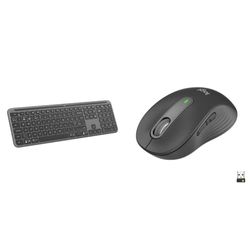 Logitech Signature Slim K950 Wireless Keyboard, Sleek Design, Switch Typing Between Devices & Signature M650 Wireless Mouse - For Small to Medium Sized Hands, 2-Year Battery