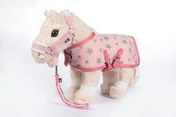 HKM Kit de démarrage pour Poney - Couverture, Licol et Tricot pour Poney Douillet - Rose