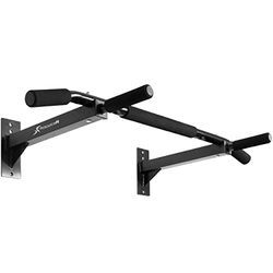 ProsourceFit Wandgemonteerde optrekstang/kin-upstang, zware capaciteit 300 lbs, zwart