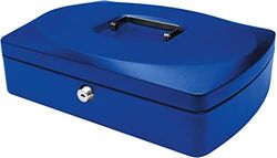 Q-Connect KF02625 - Caja para dinero, color azul