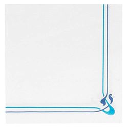 García de pou 1200 unité Maxim Bleu ciel Motif double point Serviettes 18 g/m² en boîte, 40 x 40 cm, papier, Blanc, 30 x 30 x 30 cm