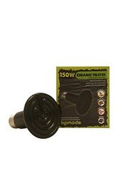 Komodo Ceramic Heat Emitter, 150 Watt, Black