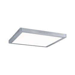 Paulmann 70936 Painel LED átria, quadrado, incl. 1 x 20 W, candeeiro de teto, crómio mate, plafond, plástico, candeeiro para sala de estar 4000 K