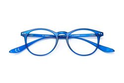 EL CHARRO Gafas Lectura Connecticut Color Azul Aumento +2,0 Patillas Para Colgar Del Cuello, Gafas De Vista, Gafas De Aumento