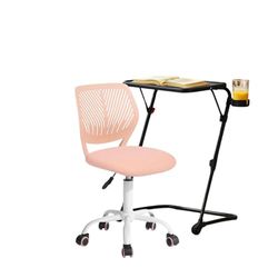 FurnitureR Set tavolo e sedia per bambini, 1 tavolo da lavoro con 1 sedia girevole, seggiolino per bambini, da 3 a 12 anni, mobili per bambini per cameretta dei bambini