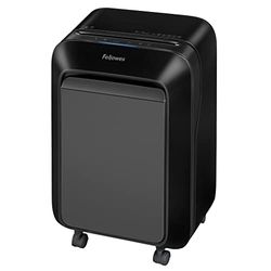 Fellowes Destructeur Powershred LX211, Destructeur de Documents, Coupe Micro 15 Feuilles pour Petites Entreprises/Télétravail, Corbeille 23L, Manuel, Technologie SafeSense et 100% Anti-Bourrage, Noir