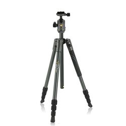 Vanguard VEO 2 204AB Black Treppiede in Alluminio, 20 mm, Antracite/Nero