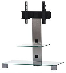 Sonorous PL 2500-C-INX Sonorous PL 2500-C-INX stojak do telewizorów 40 cali, aluminium Inox przezroczyste szkło/srebro