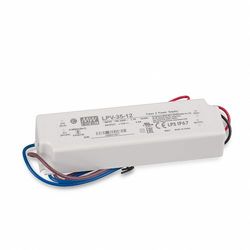 Mean Well LPV – 12 35 W White Power Supply Unit – Power Supply Units (35 W, 100 – 264, 5%, 47 – 63, 85%, White)