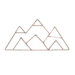 NoJo Mountain Shaped Wire Nursery Wall Decor, Finish, Copper, Mountain Shaped - Copper Finish (3098961P)