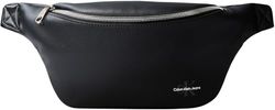 Calvin Klein Riñonera Hombre Mono Logo Waistbag ajustable, Negro (Black), Talla Única