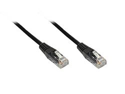 Cable de Pares Trenzados Meister, Cat.{6}, U/UTP, Negro, 0,25 M