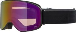 ALPINA SLOPE Q-LITE – Gafas de esquí OTG con espejo y refuerzo de contraste con 100% protección UV para adultos, color negro mate, talla única