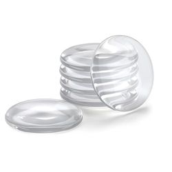 T Leaves Transparent silicone anti-collision sticker, thickened door handle cushioning and silent anti-collision pad，6 pack