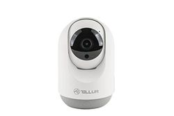 TELLUR Smart Indoor Camera 3MP, UltraHD-resolutie, PTZ, Pan en Tilt, Beveiligingscamera, Bewegingsdetectie, Nachtzicht, Privacymodus, Compatibel met Amazon Alexa en Google Home, Wit