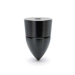 Dynavox Juego de 4 absorbedores de subvatios, desacopladores de Altura Ajustable para Altavoces y Cajas o Dispositivos HiFi, Montaje con Tornillo, Color Negro