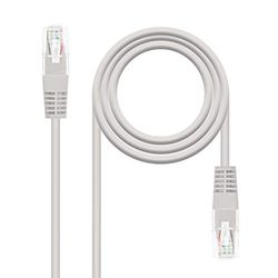 Nanocable 10.20.0400-L30 - Cavo di rete Ethernet RJ45 Cat. 6 UTP AWG24, grigio, 30 cm