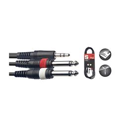 Stagg SYC3/MPS2P E Câble Y pour instruments Mini stereo phone-plug/2 x phone-plug - 3m