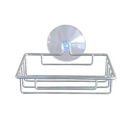 douceur d'intérieur, Porte-Savon (13 x 10.5 x 5.5 cm) Filaire Basic Chrome, Métal