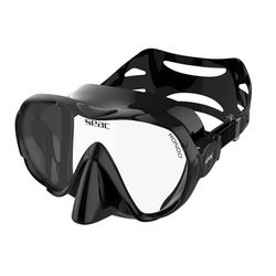 SEAC Rondò, ramlös silikonmask med ett glas för dykning och snorkling, reducerad volym, hydrodynamisk, ultralätt