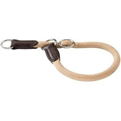 HUNTER Freestyle dressuurhalsband, hondenhalsband, trekstopper, robuust, weerbestendig, 55 (L), beige