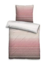 biberna 0636058 Set biancheria da letto con fodere per cuscini Raso di cotone mako 1x 200x200 cm + 2x 80x80 cm, rouille