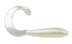 Bobby Garland Crappie Baits "Hyper Grub Pearl White 2"