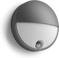 Philips Mygarden, Applique murale LED CAPRICORN détection infrarouge, 1x6W, blanc chaud 2700K - Anthracite