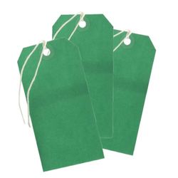 Q CONNECT STRUNG TAG 120X60MM GN PK1000