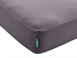 Berlin 202092 Drap Housse en microsatin Gris foncé 140 x 200 cm H x 30 cm