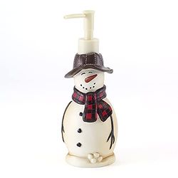 Avanti Linens Snowmen Gathering Collection Distributeur de Savon en résine Naturelle