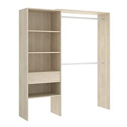 DEKIT Suit Commode, Mélamine, Naturel, Natural/Esmeralda