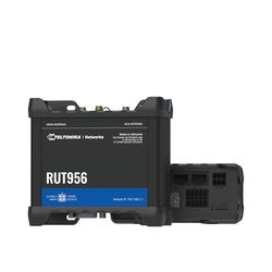 Teltonika RUT956 Industrial Router, 4G Cat 4, 3G, 2G Wi-Fi, Dual SIM, 10/100 Ethernet, GPS, Secure VPN, Multiple I/Os, RS232, RS485