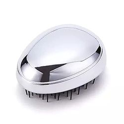 PARENCE - Brosse Cheveux Peignes Brosse à Cheveux Professionnelle Démêlante sans Déchirement pour Cheveux Longs Frisés Epais Femmes Séchage Rapide (Argent)