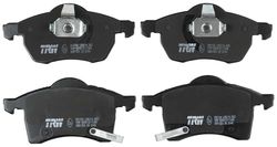 TRW GDB1350 Conjunto de 4 pastilhas de travão para Opel Astra H (A04) 2004-2014 eixo dianteiro e outros veículos