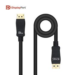 Brightium CABLE DISPLAYPORT 1.4 VESA, DP/M-DP/M, 0.5 M - Alta velocidad, resolución 8K, ideal para monitores y conexiones de video en alta definición.