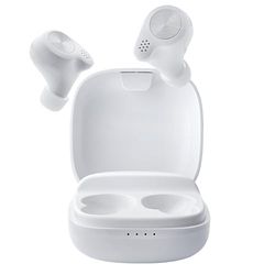 Intenso Buds Micro TWS T200 - Auriculares inalámbricos con Modo Gaming y hasta 25 Horas de reproducción de música, Color Blanco