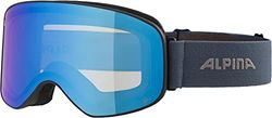 ALPINA Unisexe - Adulte, SLOPE Q-LITE Lunettes de Ski, black-dirtblue matt, One Size