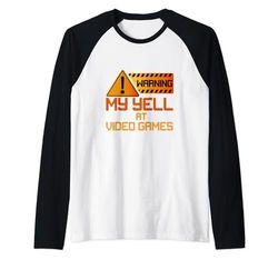 Divertido Video Gaming Nerd PC Gamer, Juegos Camiseta Manga Raglan