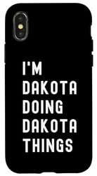Sono Dakota Que Fa Cose di Dakota Custodia per iPhone X/XS